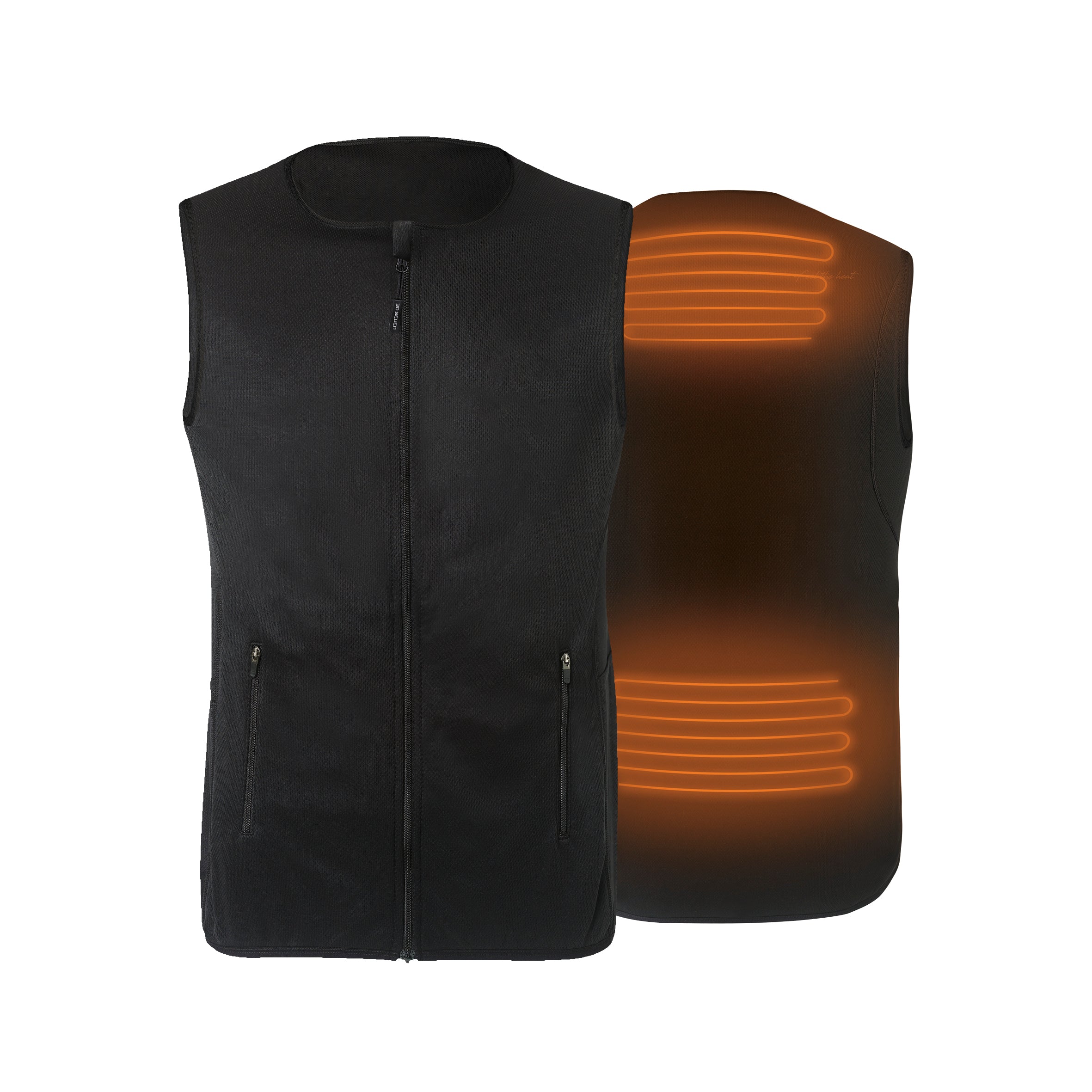 Veste chauffante Softshell pour homme avec batterie Rapidpower - Noir
